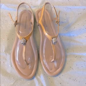 Obsession Rules T-strap Flat Sandal Leather